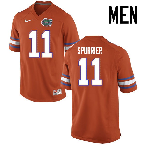 Florida Gators Men #11 Steve Spurrier College Football Jersey Orange